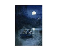 FISH DRAGATE The Wind in The Willows Illustration Poster 13 Canvas Poster Wall Art Decor Print Picture Paintings for Living Room Bedroom Decoration Unframe-style 12x18inch(30x45cm)