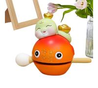 Fish Drum,Zen Drum - Mokugyo Fish New Year Snake Temple Block Zen Meditation Percussion Instrument for Yoga Kids Adults Musicians
