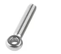 Fish eye Bolt A2-70 304 Stainless Steel Ring Link Bolt Fisheye Eye Slip Hole Screw Machinery Shoulder Lifting Bolts(70mm,M6-2PCS)