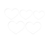Fish Feeder - 5pcs Floating Plant Corral, Heart Shape Aquarium Floating Ring, Aquarium Feeding Rings | For Keeping Floatings Plants In Place Fish Tank Betta Feedings Rings Filter Accessories