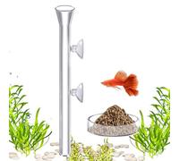Fish Feeder, Automatic Acrylic Suction Cup Dispenser, Transparent Directional Food Feeder 5.91x2.36x2.36 Inches, Pond Shrimp Turtle Feeding, Home Vacation Use, Easy Install, Station