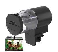 Fish Feeder Automatic Dispenser, 100ml Automatic Fish Food Feeder, Timed Programmable Machine with Pellets Portion Control for Vacation Travel Hotel Apartment Villa Home