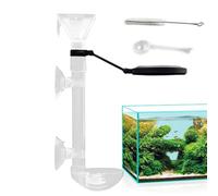 Fish Feeder, Fish Feeder Pipe | Transparent Telescopic Suction Cup Directional Dispenser for Shrimp Pond Breeding Sea Turtle