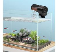 Fish Feeder | Fish Tank Automatic Manual Feeder,100ml Household Food Dispenser with 12H 24H 48H Timer for Guppy Koi Cichlid Turtle Betta Shrimp Tetra