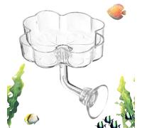 Fish Feeder - Suction Cup Feeding Tray for Aquarium, Pond Food Bowl | for Turtle, Betta, Tetra, Shrimp, Freshwater and Saltwater