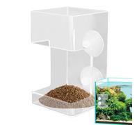 Fish Feeder Tube Clear Tray Shrimp Feeding Supplies Tank Accessories