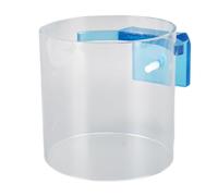 Fish Feeding Ring Acrylic Floating Food Feeder Large Size Clear - Controlled Feeding Area, Durable Transparent Design for Aquarium Tank Fish Care (L)