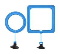 Fish Feeding Ring, Aquarium Floating Food Circle with Strong Suction Cup, Encourages Picky Eaters, Prevents Fish Bullying, for Fish Tank Supplies