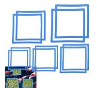 Fish Feeding Ring - Square Aquarium Floating Plant Rings, 10 Pcs 5 Sizes, Durable Foating Plant Fence | Easy Use With Stable Placement | Fish Tank Accessory For Keeping Floatng Plants In Place