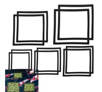 Fish Feeding Ring | Square Floating Plant Rings for Aquariums | Fish Feeding Ring 10 Pack 5 Sizes Fish Feeding Rings for Aquarium Plant Fences Keep Floating Plants in Place