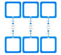 Fish Feeding Rings Safe Floating Food Feeder Circles With Suction Cup Square/Round Fish Feeders Rings
