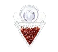 Fish Feeding Tray Transparent Acrylic Cone Worm Feeding Dish
