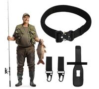 Fish Fighting Belt | Inserter Belt for Fishing Pole | Quick Release Angling Gear Accessories for Women Men Enthusiasts Anglers Saltwater Freshwater