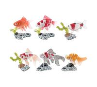 Fish Figurines FishTank Decorations Handmade Garden Figurine Art Sculpture For Aquarium Outdoor Miniature Fish Collectible