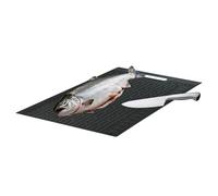 Fish Fillet Mat - Measuring Cutting Mat, Kitchen Fish Fillet Drying Pad with Scale | Non-Slip Food Prep Pad for Fisherman, Camping, Boating, BBQ, Rv, Beach Fishing and Outdoor Cooking Prep