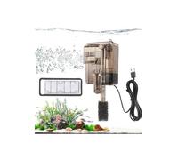 Fish Filters for Aquariums,Small Fish Tank Filter for 5 Gallon with AdjustableFlow,Internel Fishes Tank Filters,3-Stage Filtration,Hang On Back Aquarium Filters,for Freshwater Saltwater
