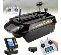 Fish Finder GPS Bait Boat - Anti-Jamming Remote Control, Smart Return, 4 Bait Bins, 3 Hulls, Max Load 8kg, Wind Resistant, Quiet Motor