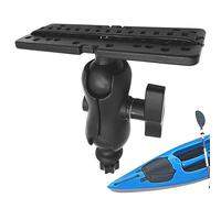 Fish Finder Mount - 6.22 Inch Marine Mount | Nylon Silicone Adjustable Bracket - 360 Degree Rotation 180 Tilt Stable Shock Resistant Holder For Boat Kayak GPS Fish Finder Devices