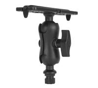 Fish Finder Mount Base Universal 360 Degree Rotating Ball Hex Base Electronic Fish Finder Holder for Marine Boat Kayak Canoe Fishing Enthusiasts Black Nylon Silicone 6.3 Inches