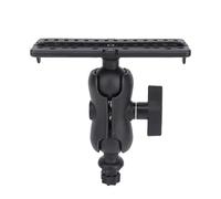 Fish Finder Mount Base Universal Mounting Plate 360 Degree Rotation Ball Mount Bracket for Marine Kayak Pontoon Canoe Boat Dinghy - Sturdy ABS Material Portable Electronic Fish