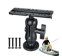 Fish Finder Mount Bracket - Ball Swivel Arm, Rotating Marine Base | 360° Adjustable Heavy-Duty, Securely Holds Depth Sensors During Boating, Suitable With Various Fish Finder Models In Marine