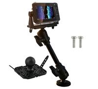 Fish Finder Transducer Mount,360 Degree Rotabale Electronic Bracket,Marine Electronic Mount with Extended Rod - for Fishing Boat Lake River Marine Outdoor Sports Photography