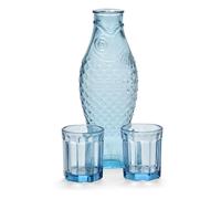 Fish & Fish decanter and glass set Blue one size