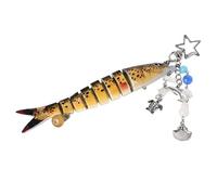 Fish - Fish Shaped Keychain | Creative Decoration Trailer Key Shaped A Fishing Bait | Animal Collector Ornaments, Souvenir For Ho, TO, Consulte la descripción
