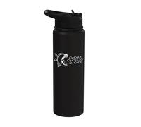 Fish Float in the Water Swim Against the Mainstream Stainless Steel Insulated Water Bottle