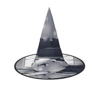 Fish floating in the bedroom Halloween Witches Hats Witch Headbands Wizard Hat Costume Accessories Cosplay for Party Masquerade Foldable 2 PCS