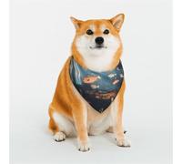 Fish Floating in thebedroom Pet Scarf Stylish Triangle Bid Scarf Bandana Pet Accessory,Washable Pet Kerchief for Girl Boy Dogs or Cats Medium