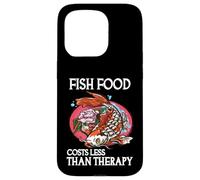 Fish Food Costs Less Than Therapy Funny Koi Keeper Case for iPhone 15 Pro