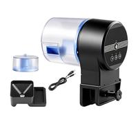 Fish Food Dispenser - 3 Mode Automatic Timer, Cordless Pond Feeder, Vacation Nutrition System, Interval Feeding Machine Feeder Design | Precise Electric Aquarium Meal Scheduler For Koi &