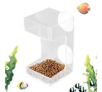Fish Food Dispenser | For Feeding with Fish Tank | Food Container for Tetra Turtles Shrimp Betta Saltwater Freshwater Home