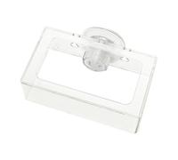 Fish Food Feeder - Square Feeding Tray with Suction Cup, Acrylic Rotating Slow Feed Plate Tube, Reusable Aquarium Food Holder | Fish Tank Feeder for Guppy, Betta, Turtle, Shrimp Setup