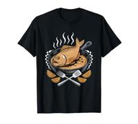 Fish Fry Friday Illustration Fried Catfish Southern T-Shirt