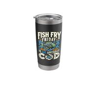 Fish Fry Friday Our Cod is an Awesome Cod Shirt Catholic Stainless Steel Insulated Tumbler
