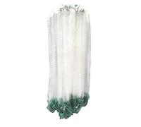 Fish Gill 30m X 1.2m Fishing Net Single Mesh Nylon Durable Float Trap Monofilament Gill Net Fishing Accessories For Hand Casting Net Gillnet(2finger 15mx1m)