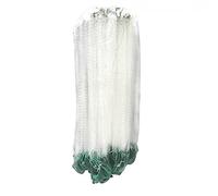 Fish Gill Fishing Net Single Mesh Nylon Durable Float Trap Monofilament Gill Net Fishing Accessories For Hand Casting Net Gillnet(2finger 30mX12m)