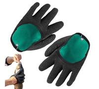 Fish Gloves,Fishing Catching Gloves - Mitten Design Saltwater No Cut for Outdoor Activities Canoeing Fish Fillet Paddling Kayaking Hiking Driving Oyster Shucking Rowing