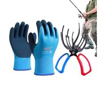 Fish Gripper, Non-Slip Metal Gripper with Claw Pliers Function - Multifunctional Fish Claw - For Catching and Releasing in Salt Water and Freshwater as well as From Boat or