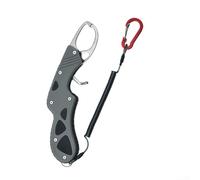Fish Gripper with Ergonomic Design and Secure Lock Feature to Maintain Control Over Large or Struggling Fish During Handling (Gunmetal Gray)