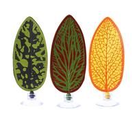 Fish Hammock | Artificial Leaf Shaped Cave Ornament with Suction Cup - Betta Resting Spot | for Freshwater Home Office Vacation Fish Tank Shrimp