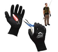 Fish Handling/Cleaning Gloves Textured Grip Palm Soft Lining Fillet Gloves - One Size Fits Most L to XL