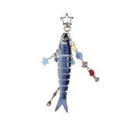 Fish Hanging Charm Multi Fantasy Fashion Decoration Party Jewelry Resin Texture Realistic Fish Lure Keychain for Friends and Fashion Lovers, フリーサイズ