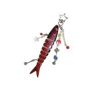 Fish Hanging Charm Multi Fantasy Fashion Decoration Party Jewelry Resin Texture Realistic Fish Lure Keychain for Friends and Fashion Lovers, フリーサイズ