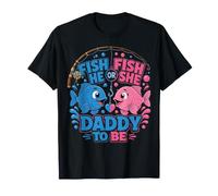 Fish He or Fish She Daddy to Be Gender Reveal Party T-Shirt