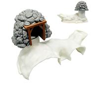 Fish Hiding Place for Aquariums, Hiding Place Landscape Decoration, Aquarium Caves Hiding Place - For Betta Guppy Tank Catfish Hermit Crab Reptiles Terrarium Fish