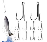 Fish Hook 10-Piece Anti-Escape High Carbon Steel Tackle