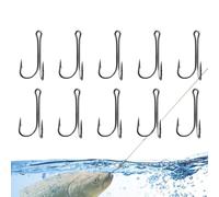 Fish Hook 10-Piece Anti-Escape High Carbon Steel Tackle